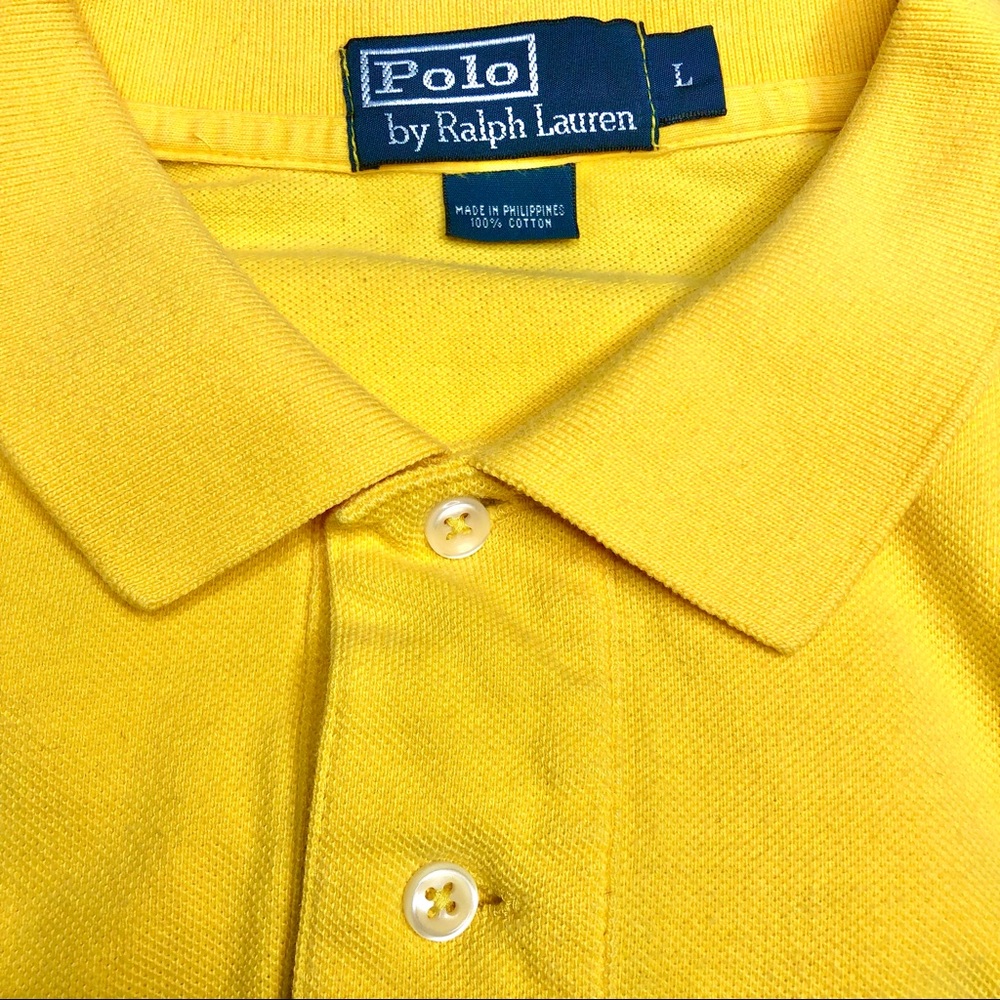 Polo Ralph Lauren Yellow with Navy Blue Pony - Picture 7 of 10